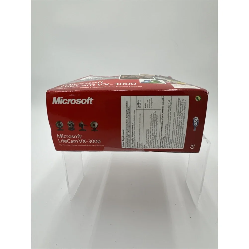 Microsoft Lifecam VX-3000 Camera‎ 640 X 480 Pixel Resolution Video Web Camera